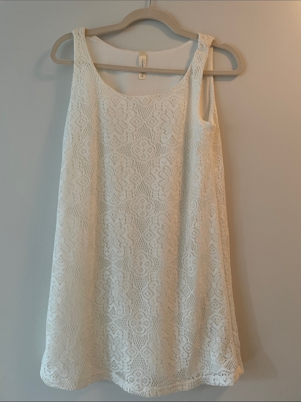 Lovely Day Mini Off-White Lace Dress